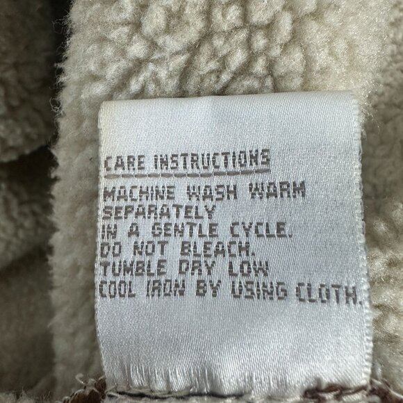 Jones New York Womens Brown Shearling Jacket Size 2X - Picture 5 of 7